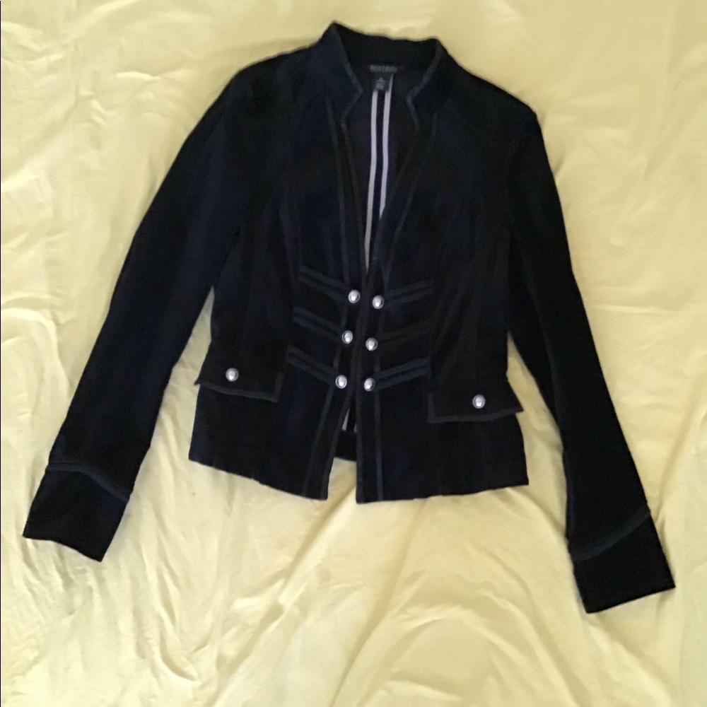 WHITE HOUSE/BLACK MARKET Black Velvet Jacket
